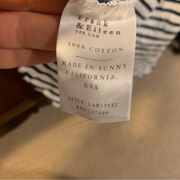 Frank & Eileen Tee Lab Striped Asymmetrical Tank Top - Picture 6 of 7